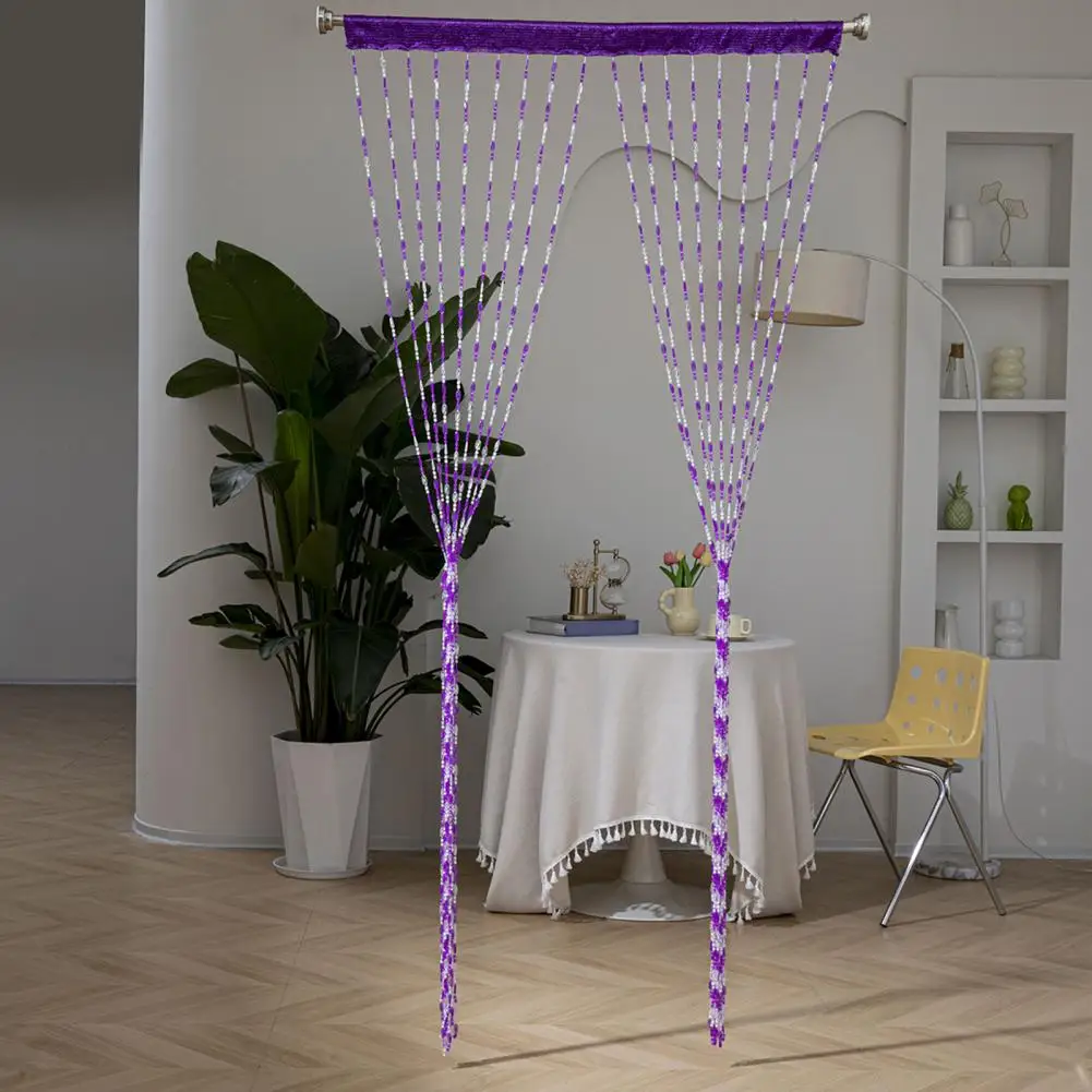Bead Curtain Beaded Door Curtain Tassel Screen String Bead Room Divider Hanging Window Doorway Decor for Room Bedroom Pvc Door
