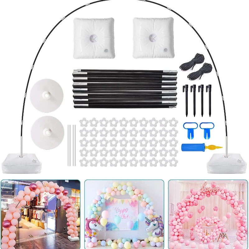 

Регулируемая подставка для воздушных шаров с основанием, набор центральных предметов, утяжеленная подставечерние для водяного мешка для вечеринки «сделай сам», стойка для кронштейна