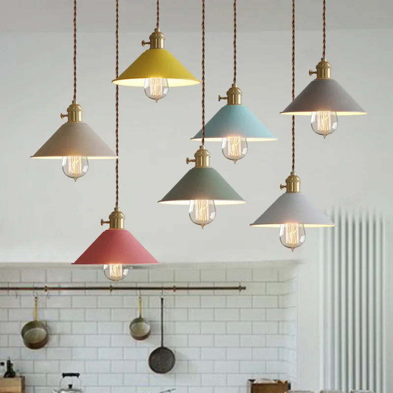 6 color modern chandelier Nordic led lights Christmas decoration home lighting living room lampshade with lampshade