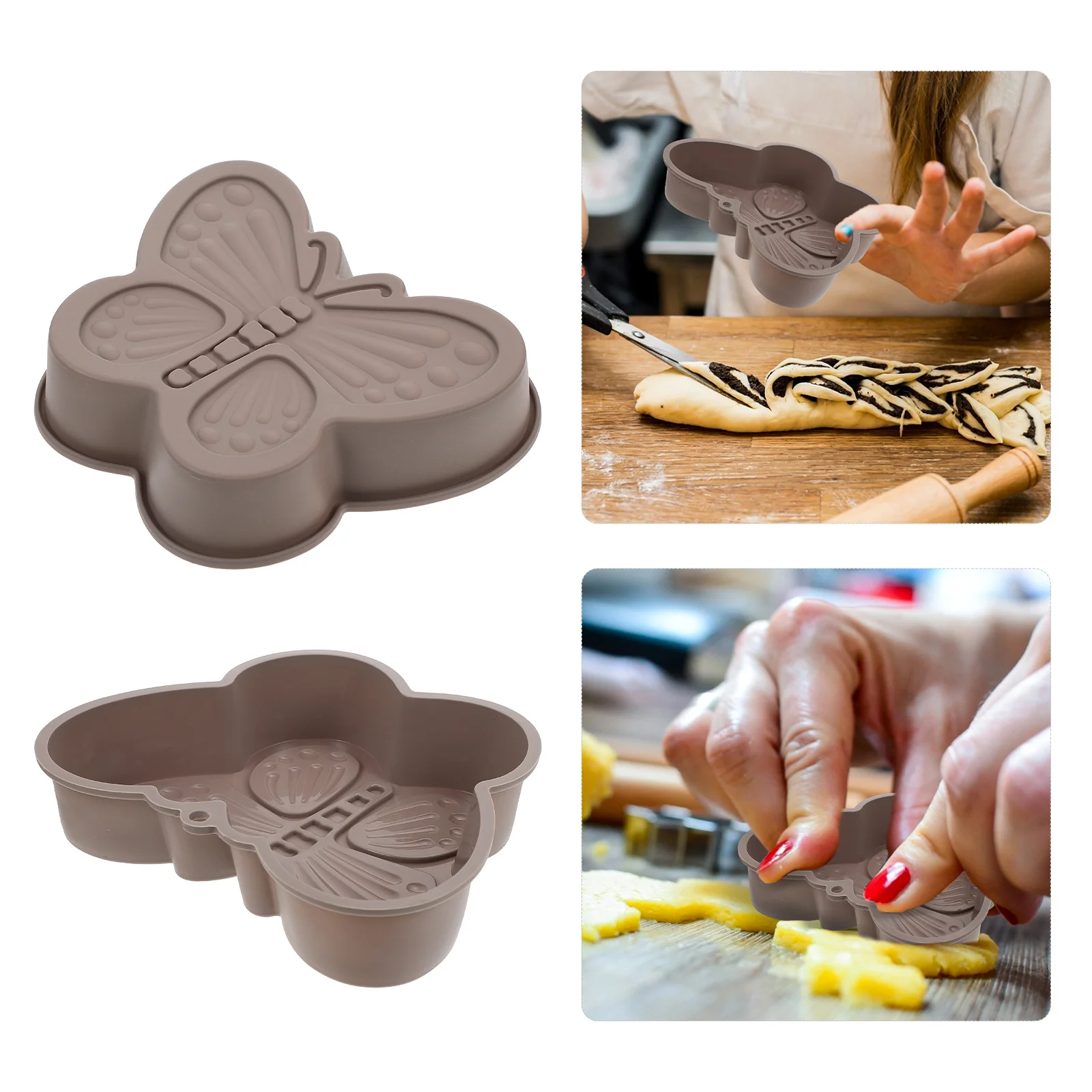 

2Pcs Butterfly Cake Mold Non-Stick Bakeware Supply for Home Bakery DIY Cake Making DIY Baking Mold Kitchen Baking Supply