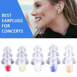 High Fidelity Silicone Earplugs for Concerts Musicians Motorcycles Noise Sensitivity Conditions Noise Cancelling Sleep Ear Plugs