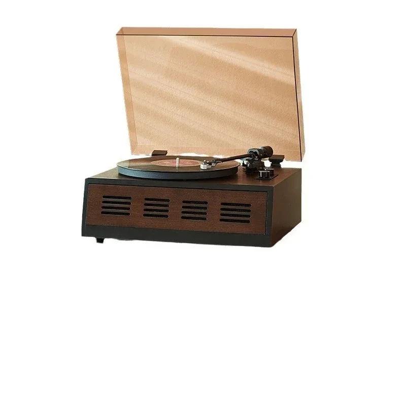

Simple desktop vinyl record player furniture birthday gift bluetooth stereo living room ornament