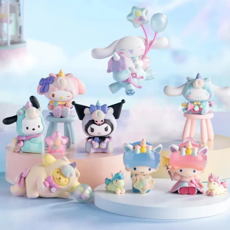 Sanrio Wonderland Serie Kuromi Mijn Melodie Cinnamoroll Pochacco Anime Figuur Model Versiering Ornament Desktop Speelgoed Kawaii Cadeau