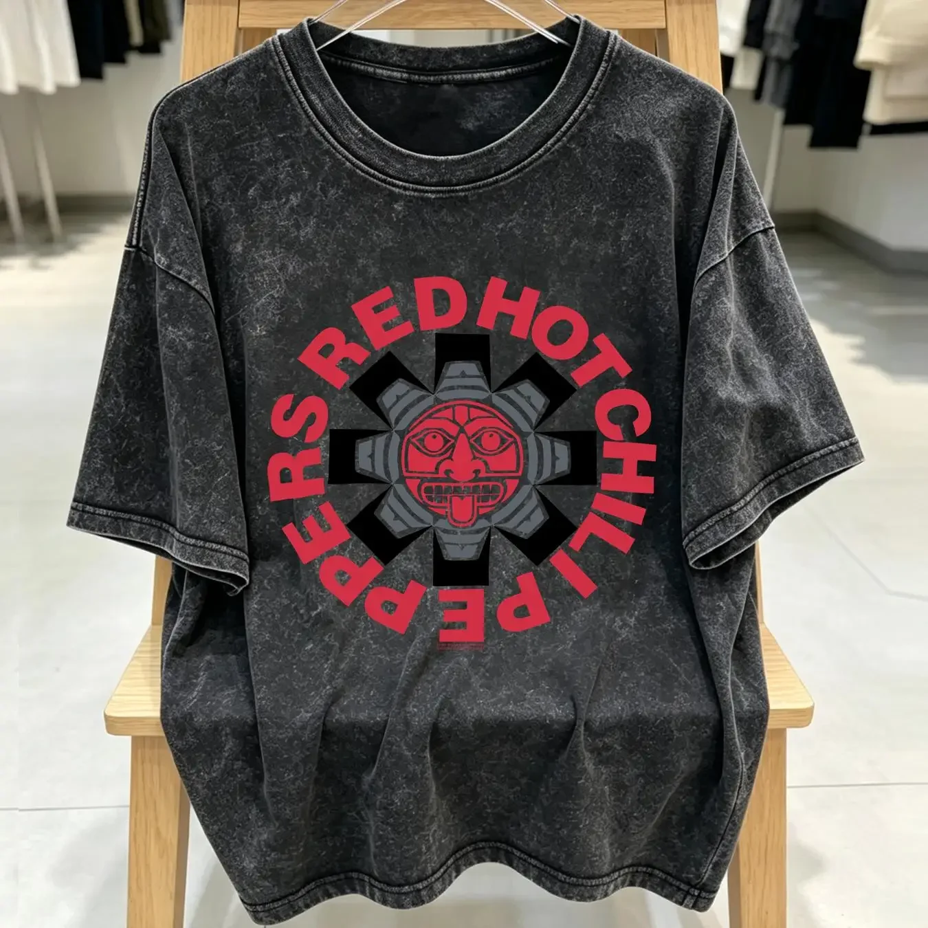 washed T Shirt Red Hot Chili Pepper Vintage 1991 Blood Sugar S3X Magic Tour Tribal long or short sleeves vintage Washed