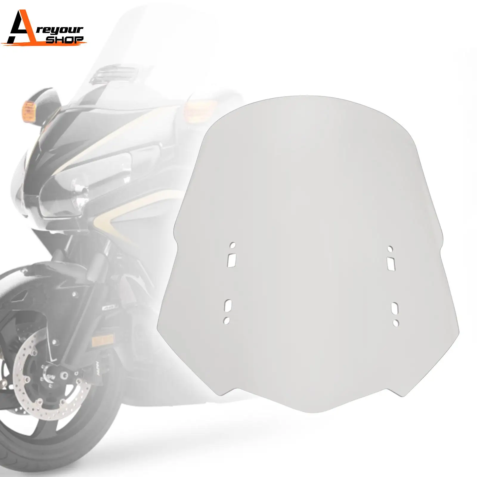 

Areyourshop 23" Motorcycle Windshield WindScreen fit for HONDA Gold Wing GL1800 2018-2023