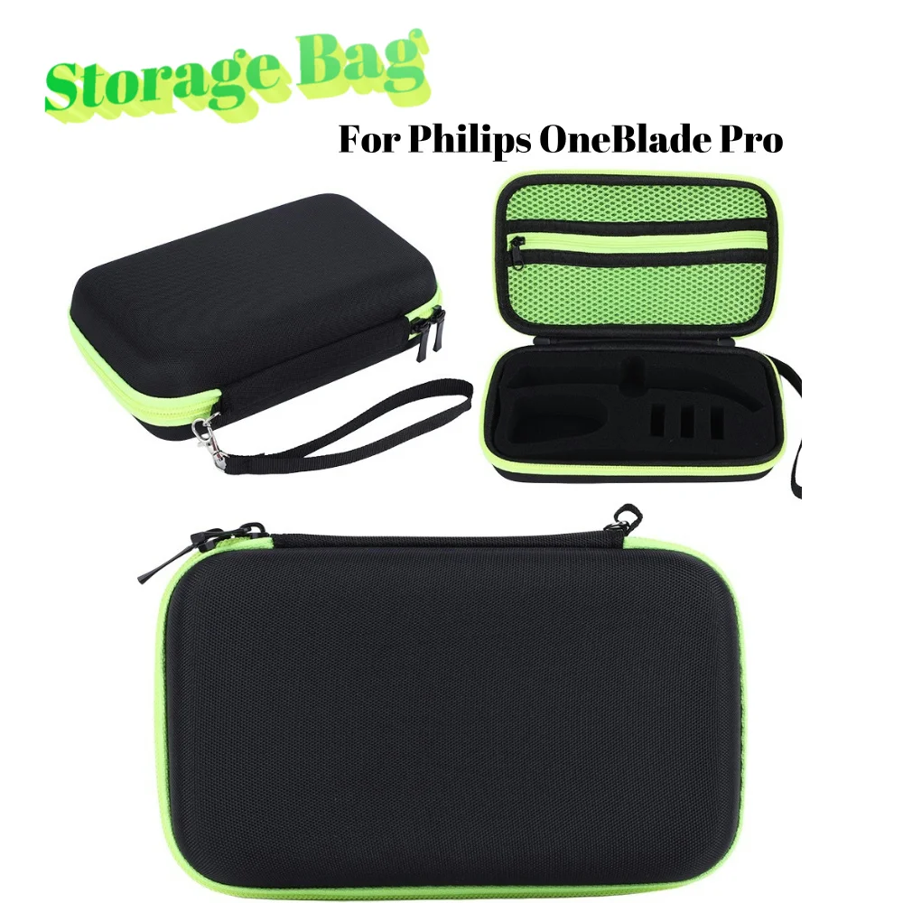 ผู้ชายเครื่องโกนหนวดไฟฟ้าพกพากันกระแทกกระเป๋าเดินทางแบบพกพาสําหรับ Philips One Blade Pro อุปกรณ์เสริม