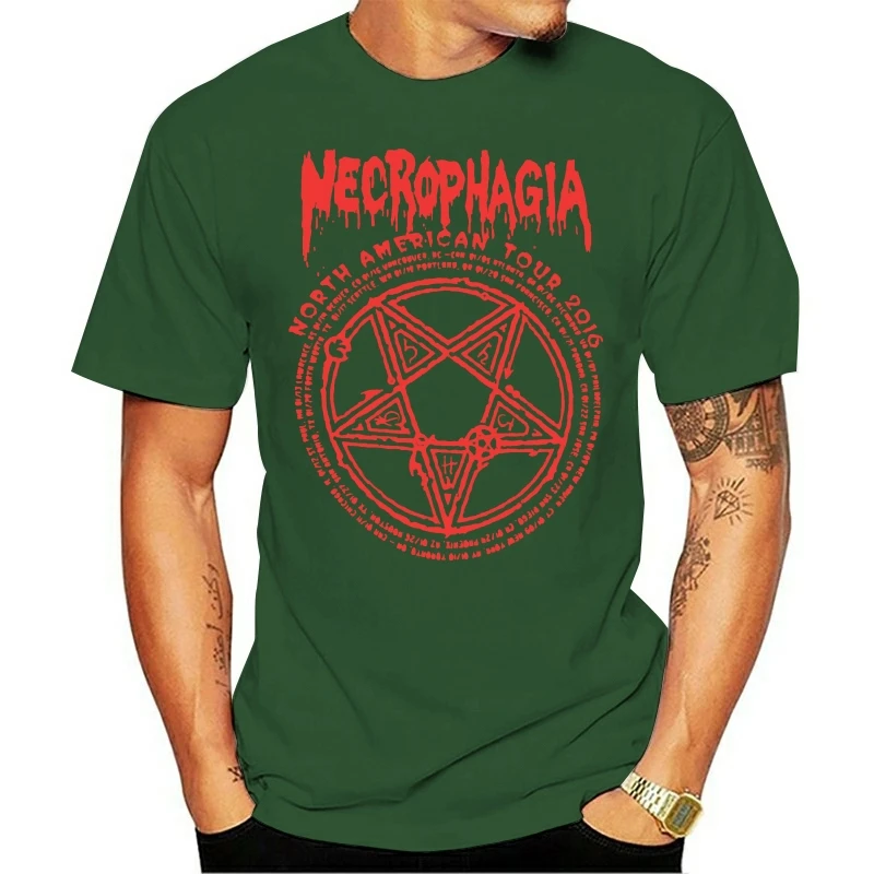 Necrophagia Occult Necro Tour Shirt S M L XL Official T-Shirt Death Metal Tshirt