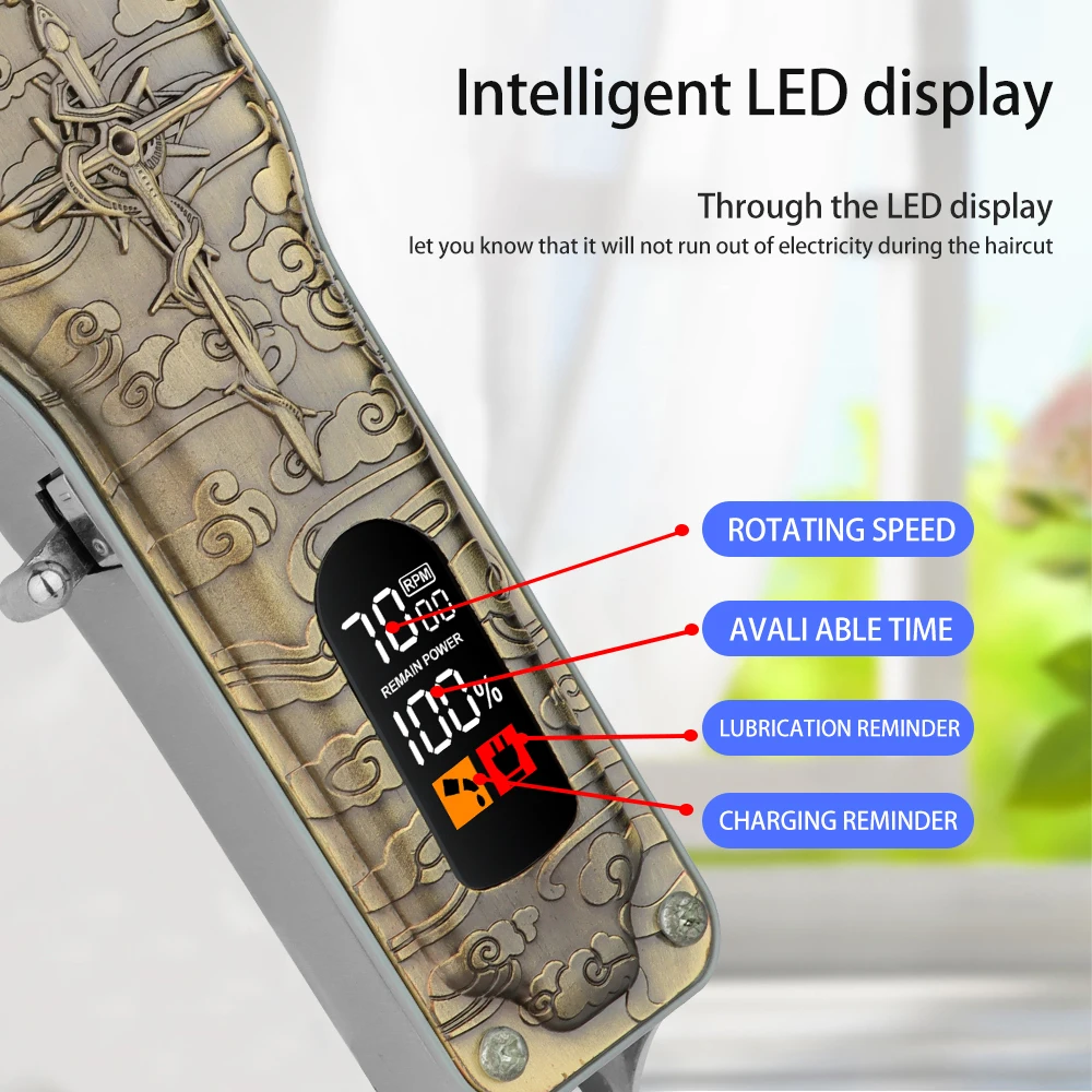 مجموعة ماكينة قص الشعر اللاسلكية للرجال لقص الشعر، ماكينة تشذيب اللحية الاحترافية، ملحقات الحلاق لقضاء العطلات للرجال