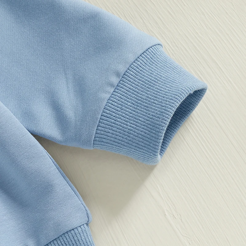 Conjuntos de otoño para bebés y niños pequeños, sudaderas con cuello redondo y manga larga con estampado de bicicleta y letras, pantalones lisos, conjuntos de tops y pantalones