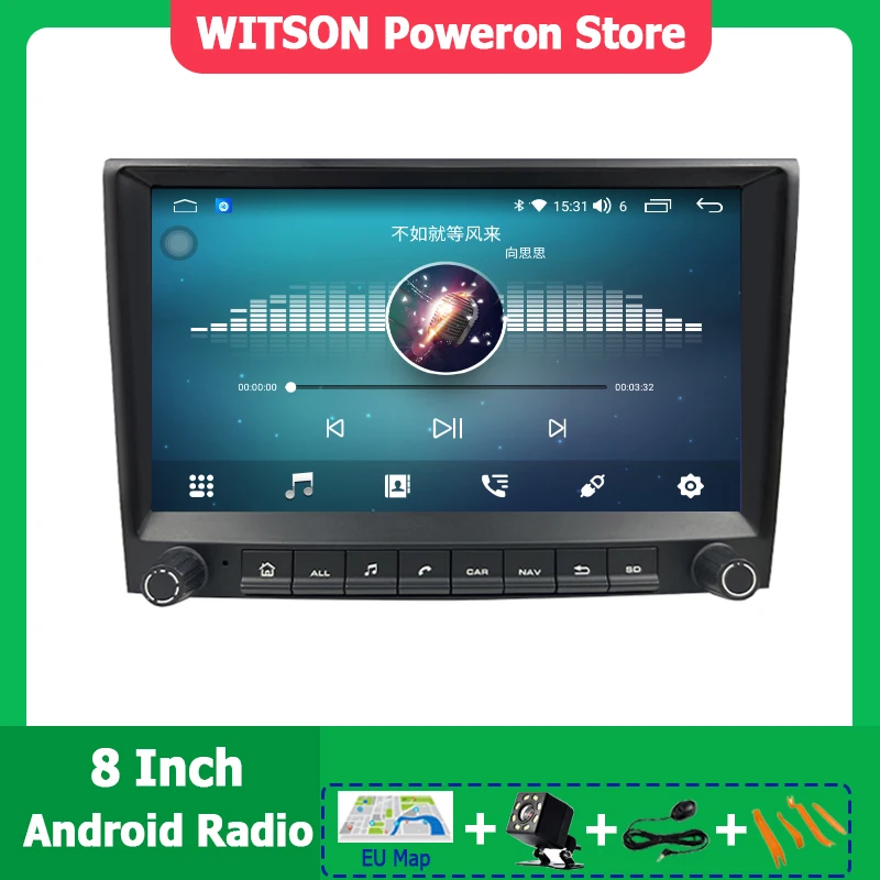 WITSON Radio Carplay Stereo For Porsche 911 997 Boxster (987)Cayman (987) 2005-2013 Auto Headunit OEM No DVD