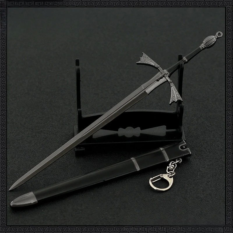 22cm Dark Sister Sword Daemon Targaryen Medieval New Style Model Metal Katana Samurai Sword Ornaments Crafts Gift Toy Boy