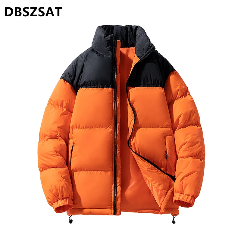 2023 New Winter Men's Parka Jacket Thick Warm Coat Stand Collar Casual Puffer Jackets Cotton Padded Winter Parkas Plus Size 8XL