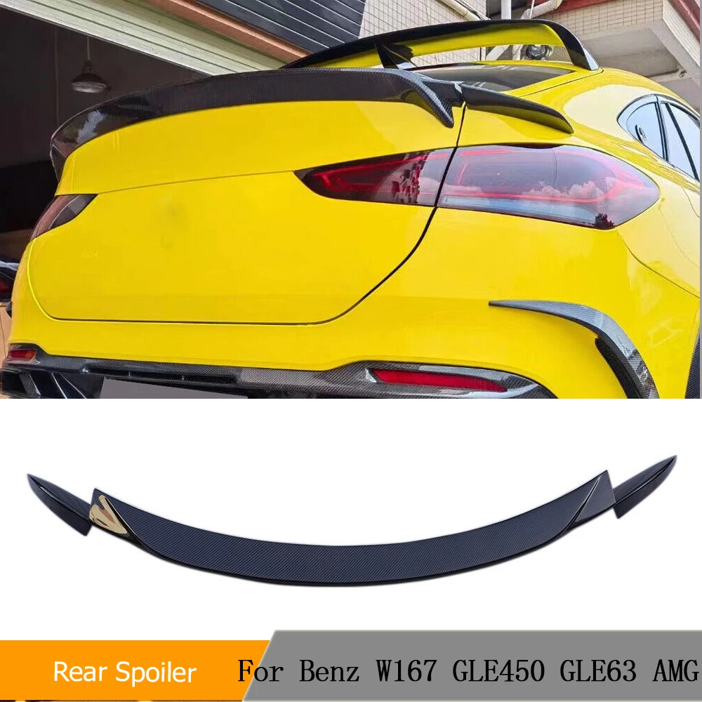 

Carbon Fiber Rear Trunk Spoiler for Mercedes-Benz W167 GLE450 GLE63 AMG Rear Trunk Spoiler Car Rear Trunk Boot Lip Wing 3PCS