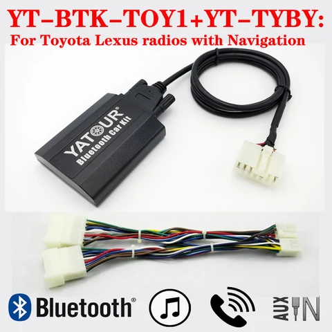 Музыкальный комплект Yatour Bluetooth Комплект телефонных звонков BTK для автомобильных радиоприемников Toyota Lexus с системой навигации
