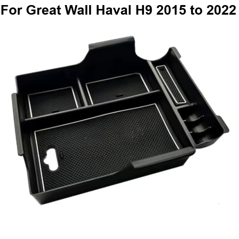

Для Great Wall Haval H9 2015-2022 центральный подлокотник ящик для хранения органайзер центральная консоль нескользящие контейнеры держатель автомобили доступ