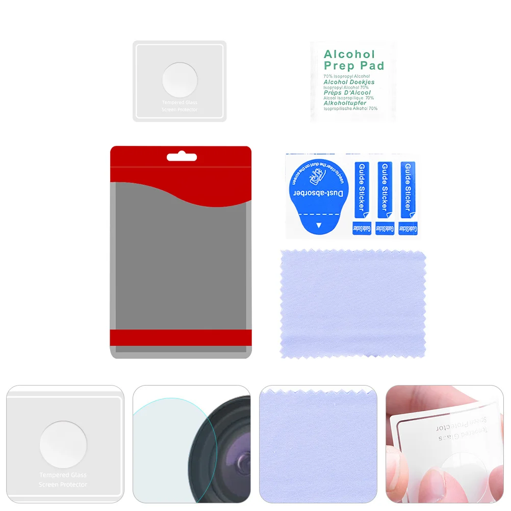 

1Set Camera Lens Protectors Tempered Glass Film for Full Coverage Protection Against Scratches Bumps Dust No