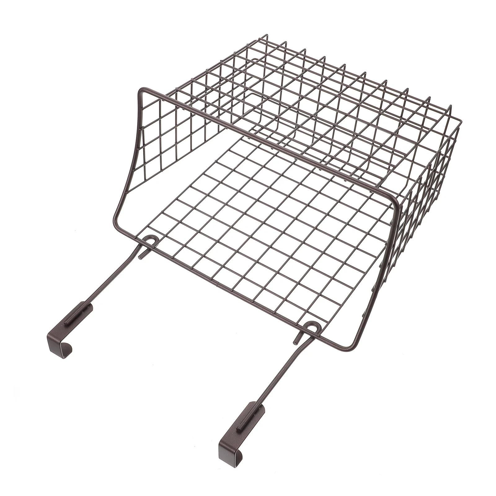 

1Pcs Hanging Basket Cabinet Storage Rack Iron Wire Kitchen Organizer Fruit Vegetable Holder Black Storage Basket