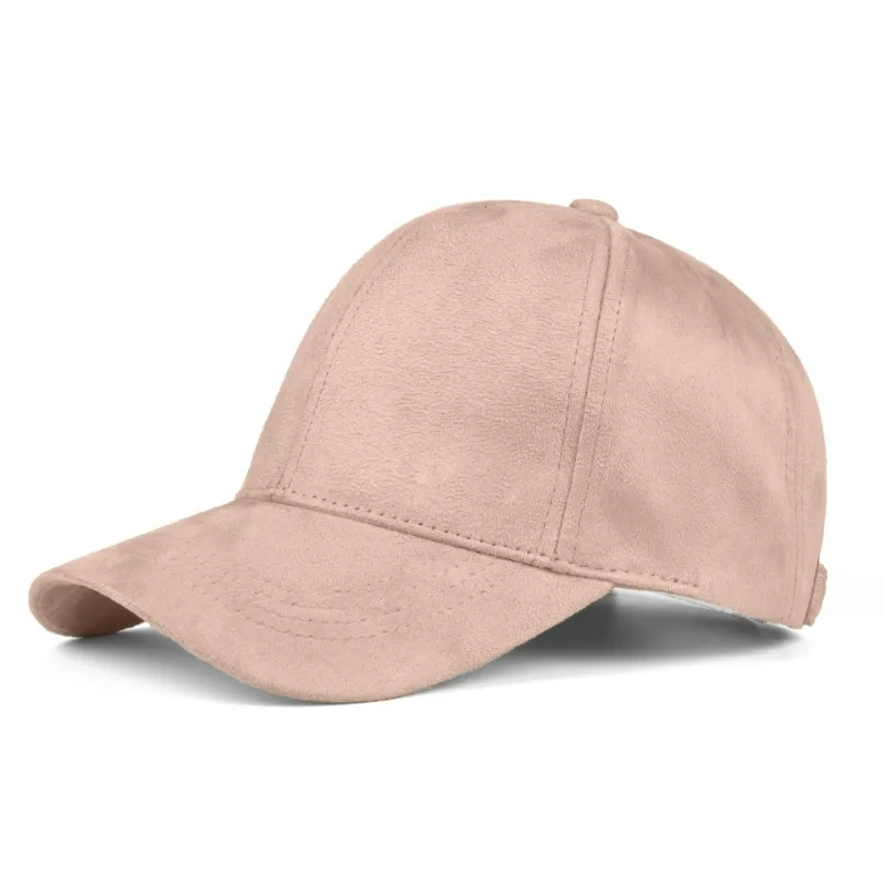 High Quality Custom Logo Suede Baseball Cap Spring and Autumn Men's and Women's Solid Color Versatile Sunshade Truck Driver Hat