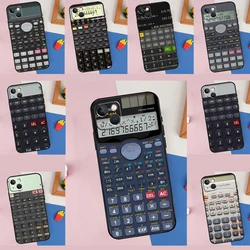 Unique Calculator design Case For iPhone 13 11 12 14 15 16 Pro Max Mini X XR XS Max Plus Soft Cover