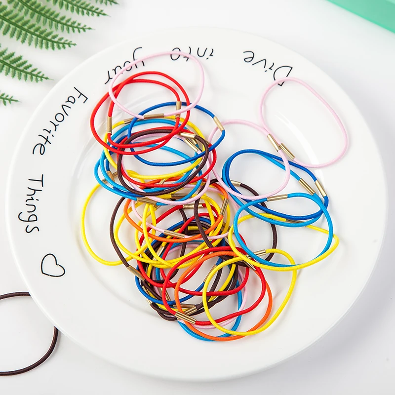 

30Pcs/Bag Hair Bands Girls Elastic Rubber Band Headwear Kids Ponytail Holder Children Cute Sweet Hair Accessories Ornaments