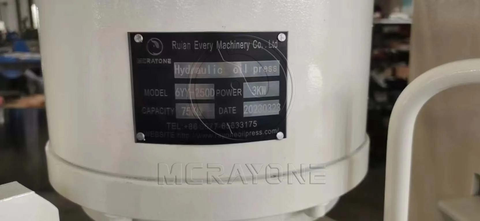 شريط الضغط الهيدروليكي اضغط على برميل واحد