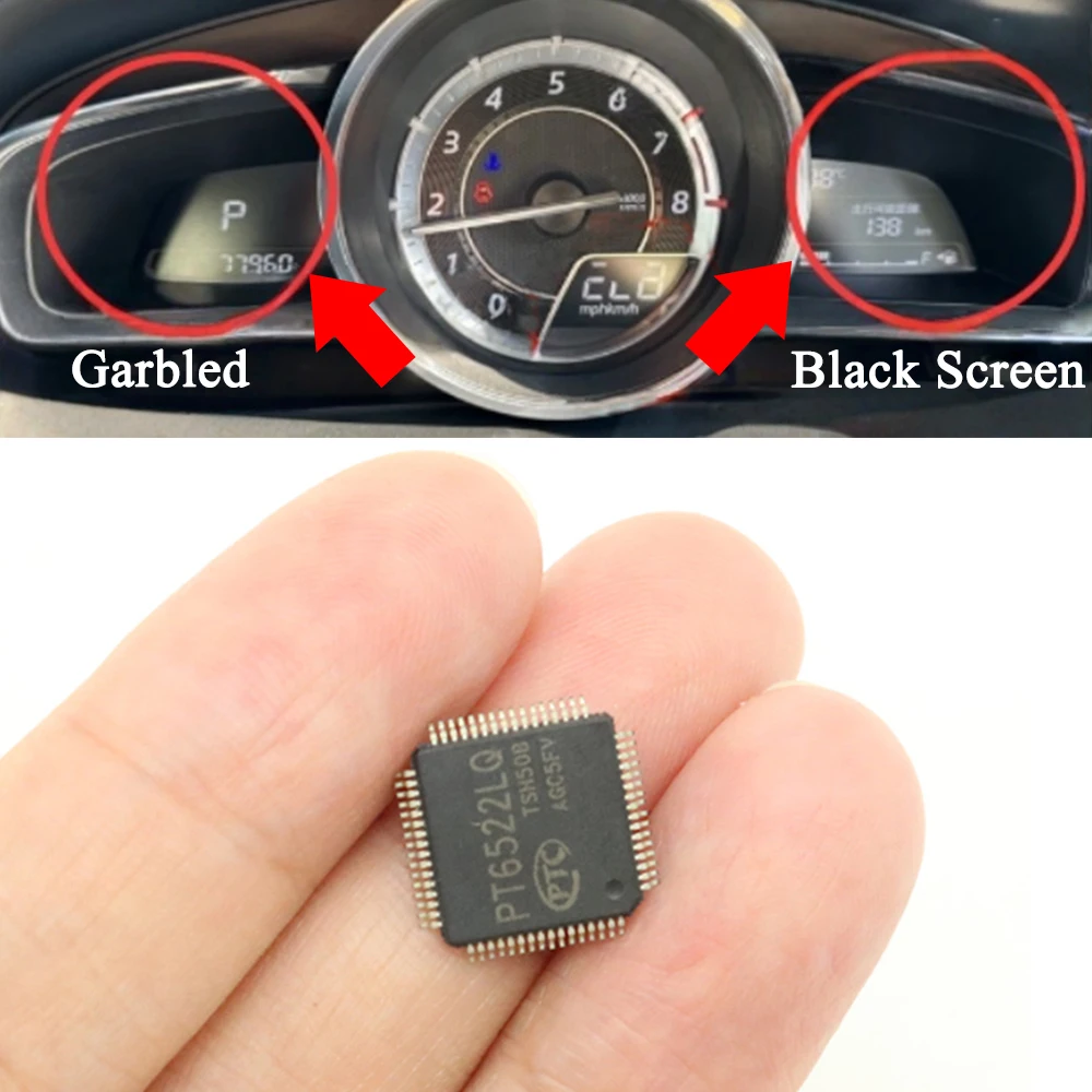 

For Mazda 3 Axela BM BN CX-3 DK 2 Demio DJ Car Front Instrument Speedometer Black Screen Display Fault Repair Power Chip