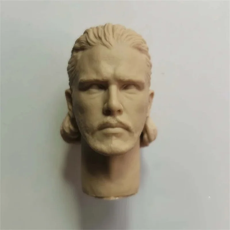 

1/6 Male Soldier Jon The Snows Unpainted Head Carving Model Toy Fit 12'' Action Figure Body In Stock Collectible