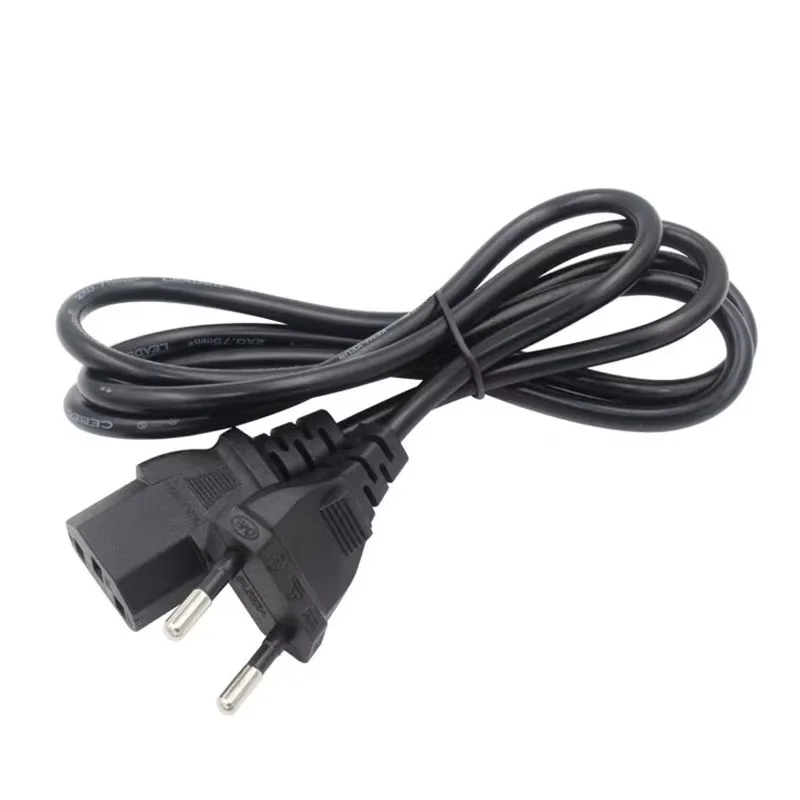 Euro EU European Plug IEC C5  Laptop Power Adapter Cord Extension Cable For  Notebook PC Monitor 1.2M