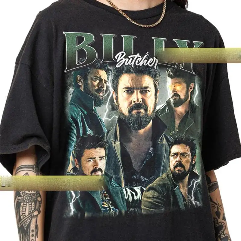 

Винтажная футболка Billy Butcher для женщин и мужчин