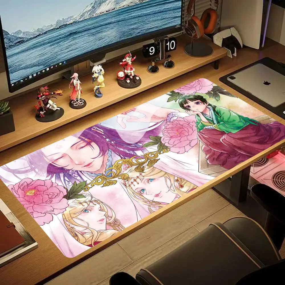 Anime Maomao The A-Apothecary D-Diaries Mouse Pad XXL Large Non-Slip Lock Edge Keyboard Pad Gaming Desk Mat Office Pad HYBXXC