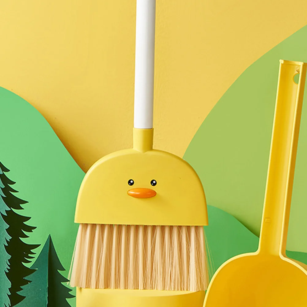 

Children's Broom Household Toy Home Plastic Small Kids Cleaning Dustpan Student