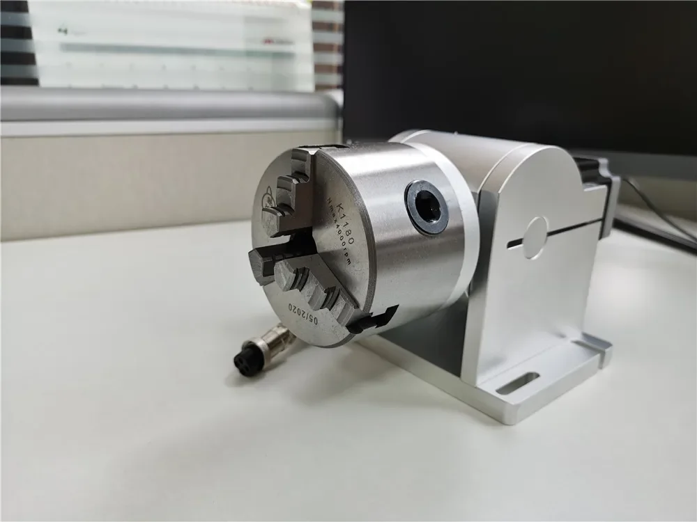 High Quality Laser Marking Rotary Device Rotary Table Attachment 3 Chuck Diameter 50mm 69mm 80mm For Sale