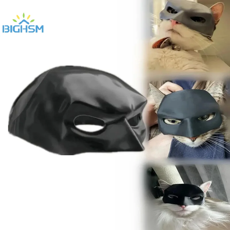 Black Bat Cat Avenger Mask Creative Bats Mask Cool Superhero Pet Toys For Cats And Dogs Make-up Mask Party Supplies