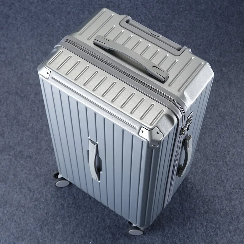 Fashion Rolling Luggage Travel Suitcase Large Capacity Trunk Aluminum Frame Trolley Bag Candy Password Lock Box 20 22 24 26 29