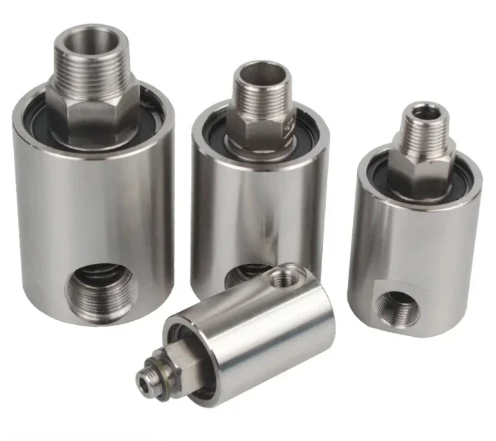

360 degree stainless steel hydraulic oil high pressure swivel water/oil cleaning pipes