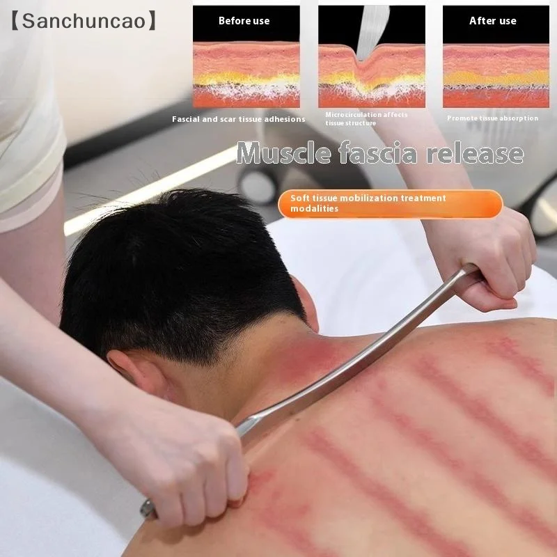 〔San〕Gua Sha Scraping Massage Tool For Large Muscles Soft Tissue Mobilization 304 Stainless Steel Fascia Knife