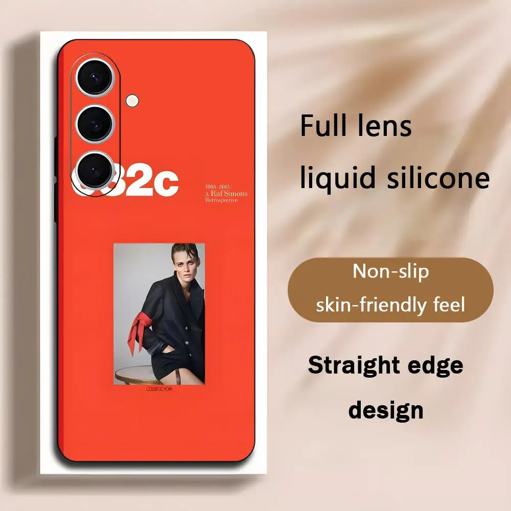 Brand Cool Trend Phone Case For Samsung Galaxy S26 S25 S24 S23 S22 S21 Plus Ultra 03-2c Fold A Soft Black