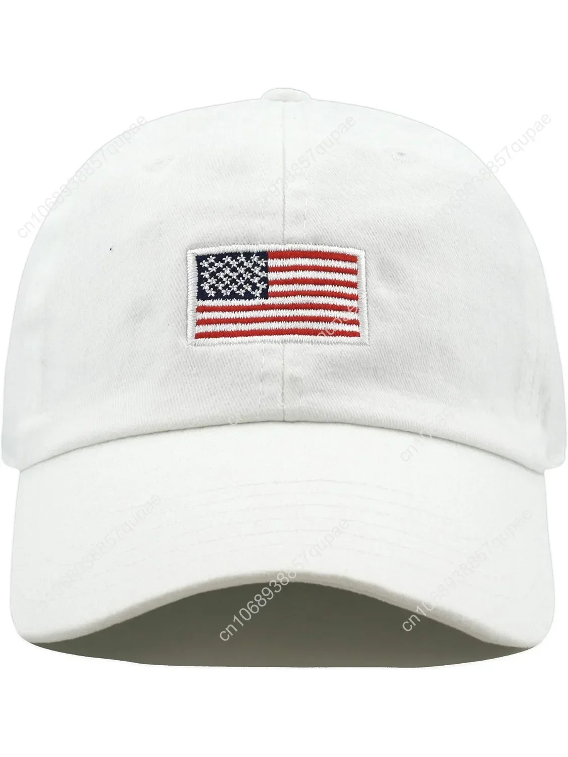 

USA Flag Embroidery Premium 100% Cotton Low Profile Adjustable Baseball Dad Cap Men Woman Outdoor Casual Party Headwear Unisex
