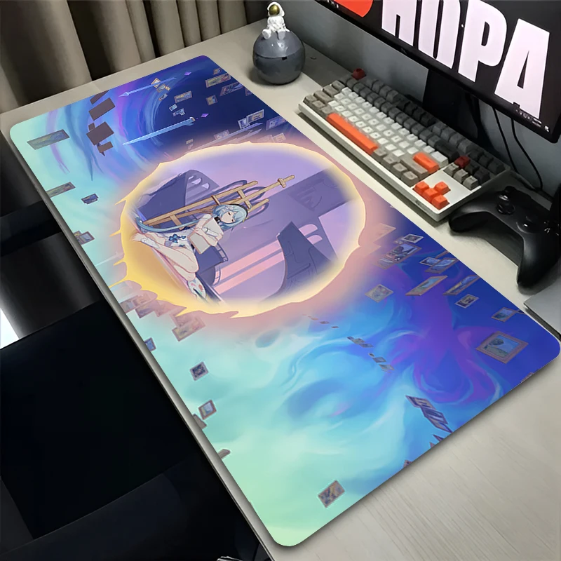 Mouse Pad PC Non Slip Rubber Mousepad Laptop Gamer Cabinet Keyboard Pad Office Computer Gaming Desk H-honkai Impact 3 Mouse Mat