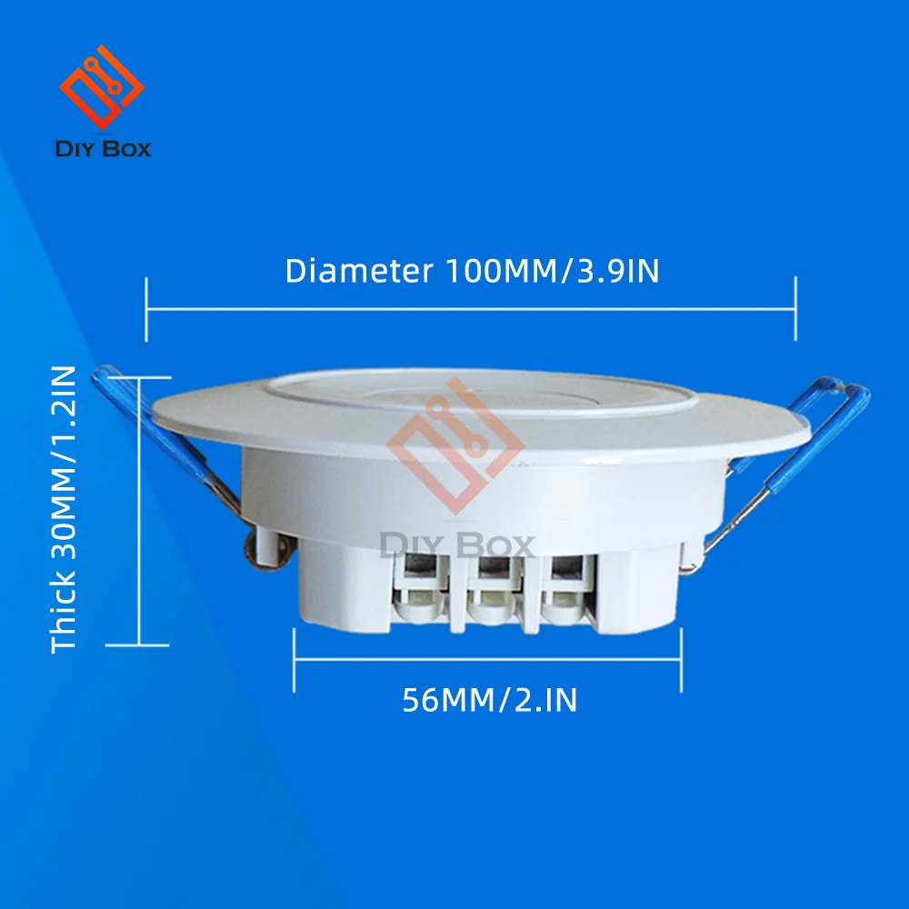 AC 110V-240V 3,7G Embedded Decke Mikrowelle Radar Sensor Schalter PIR Mikrowelle Radar Körper Motion Sensor modul