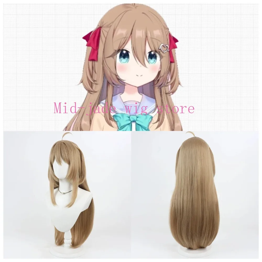Neuro Sama Cosplay Wig Long Silver Synthetic Hair Heat Resistant Fiber Convention Roleplay Costume