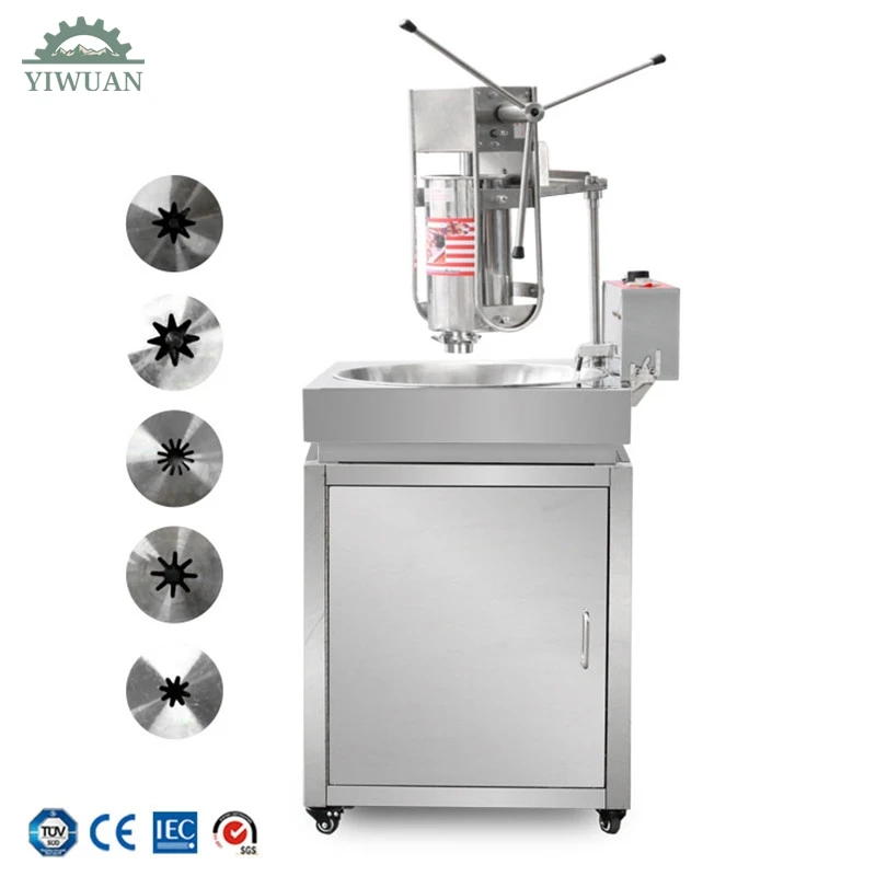 New 30L Automatic Electric Churro Machine with Fryer Spain Churros Machine Churros Maker