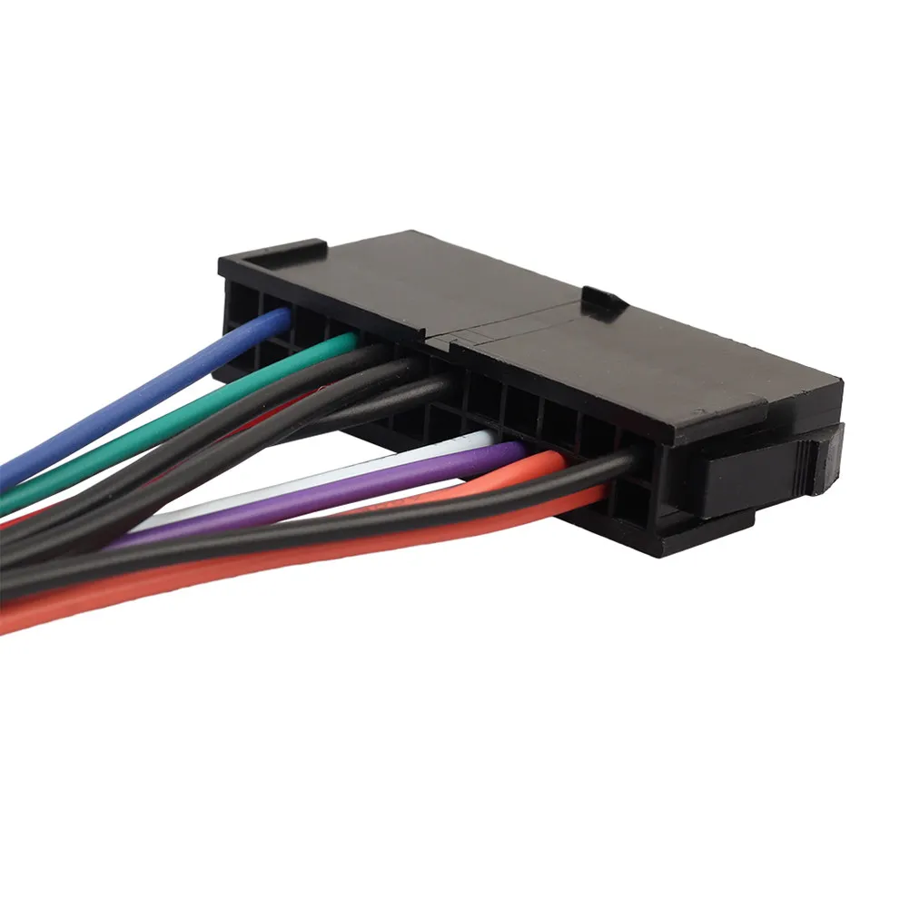 24 Pin Female to 12 Pin Adapter Cable Super Flexible Heavy Duty Marine Grade Copper Material for Server