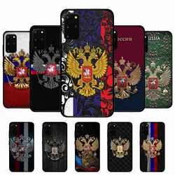 Russia Coat Of Arms Eagle Flag Phone Case For Samsung S 9 10 20 21 22 23 30 23plus lite Ultra FE S10lite Fundas
