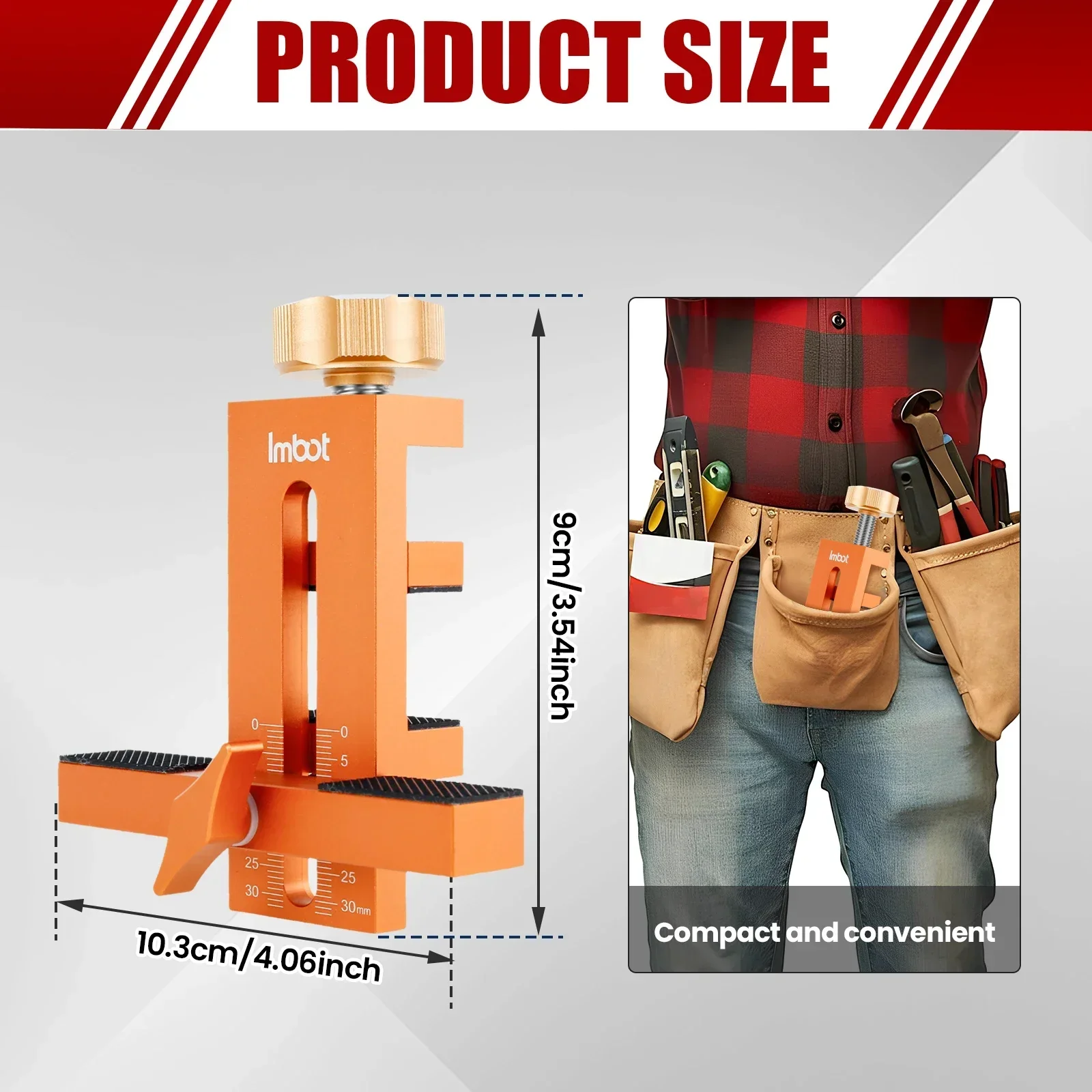 Woodworking Cabinet Door Installation Jig,Door Panel Installation Rebounding Device Drilling Tool 2 in 1 Quick Positioning Tool
