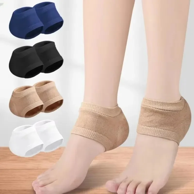 1/2/3pairs Gel Heel Protector Sleeve, Silicone Heel Pads, Plantar Fasciitis Support, Foot Repair Half-Size , Cushioning Care Pad