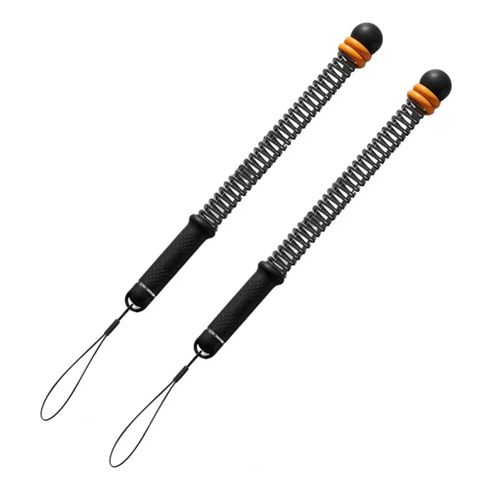 2Pcs Non-Slip Handle Ropeless Battle Ropes Portable Ergonomic Grip Cordless Arm Exerciser Quiet Multi-Functional