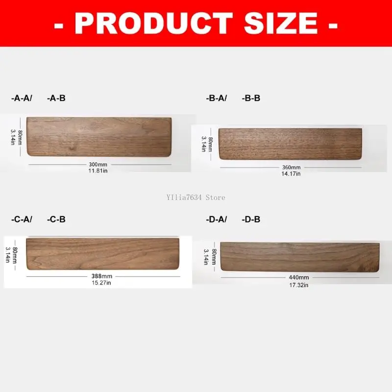  Wooden Keyboard Wrist Rest And Mouse Pad Set With Antique Design For Office Gaming
