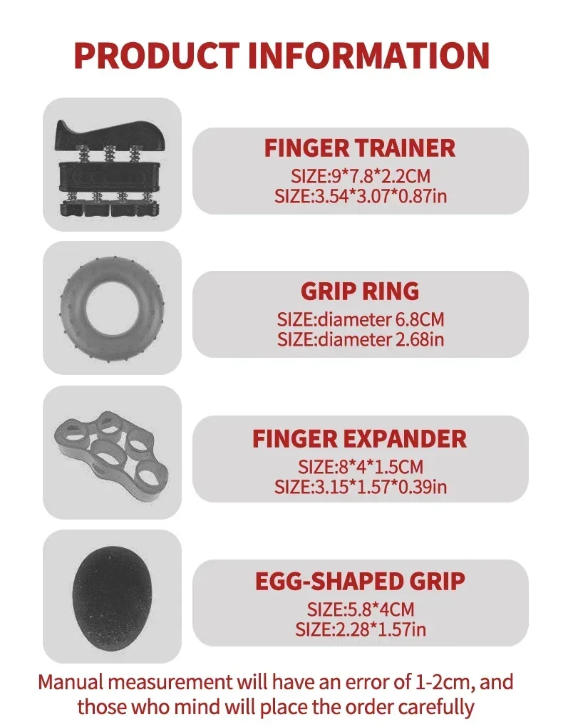 Greifer-Sets, zählbare Kraft, Übungszange, Fingerübung, Bahre, Arthritis, Griff, Finger-Rehabilitationstraining – Detail 3
