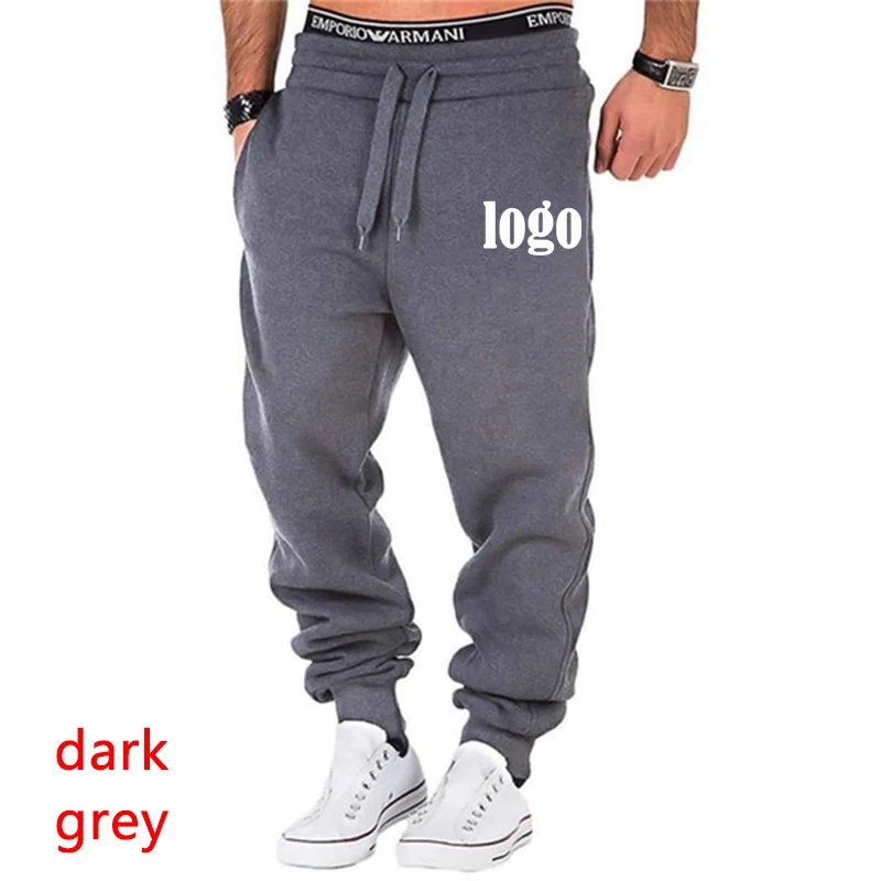 Herren-Cargo-Jogginghose mit Kordelzug, elastische Taille, einfarbige Taschenhose, lässige Sporthose, neu